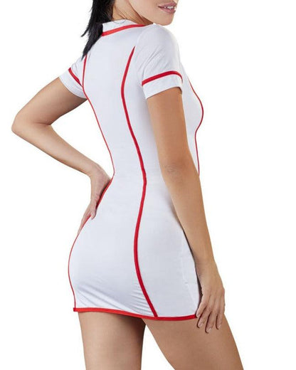 Cottelli Costumes White And Red Nurses Dress - 2 desire 