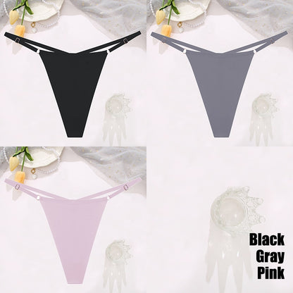 Women's Seamless G-String 3 Pieces