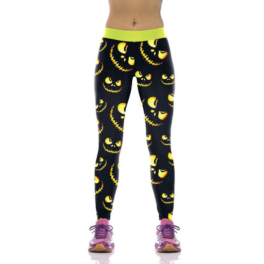 Women's Pumpkin Gym Leggings - 2 desire 