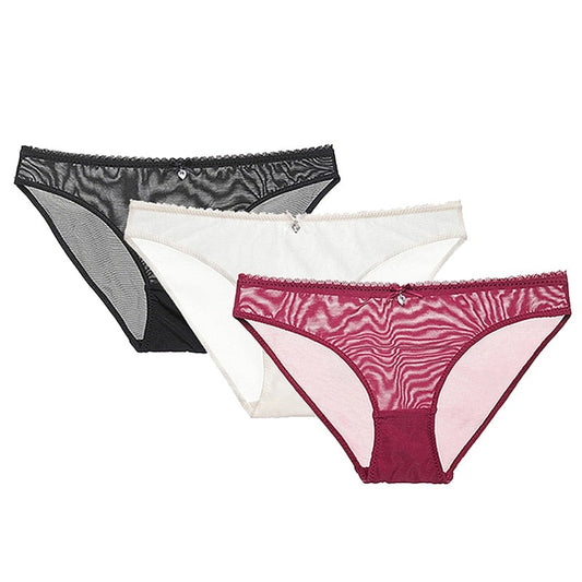 Women's Transparent  Panties 3 Pieces