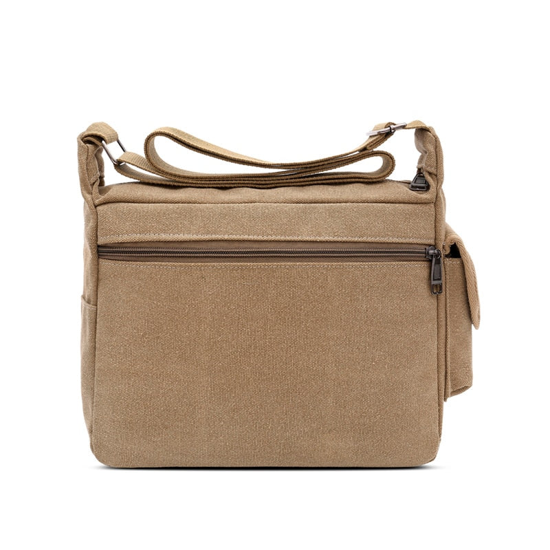 Men's Water Resistant Canvas Shoulder Bag