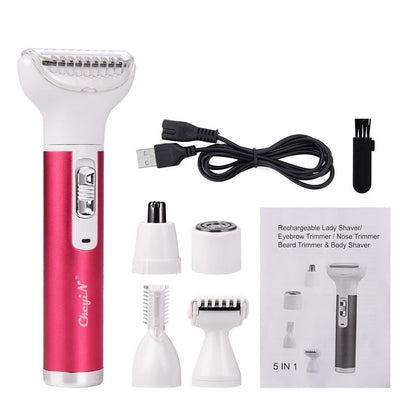 5 in 1 Electric Rechargeable Lady Shaver