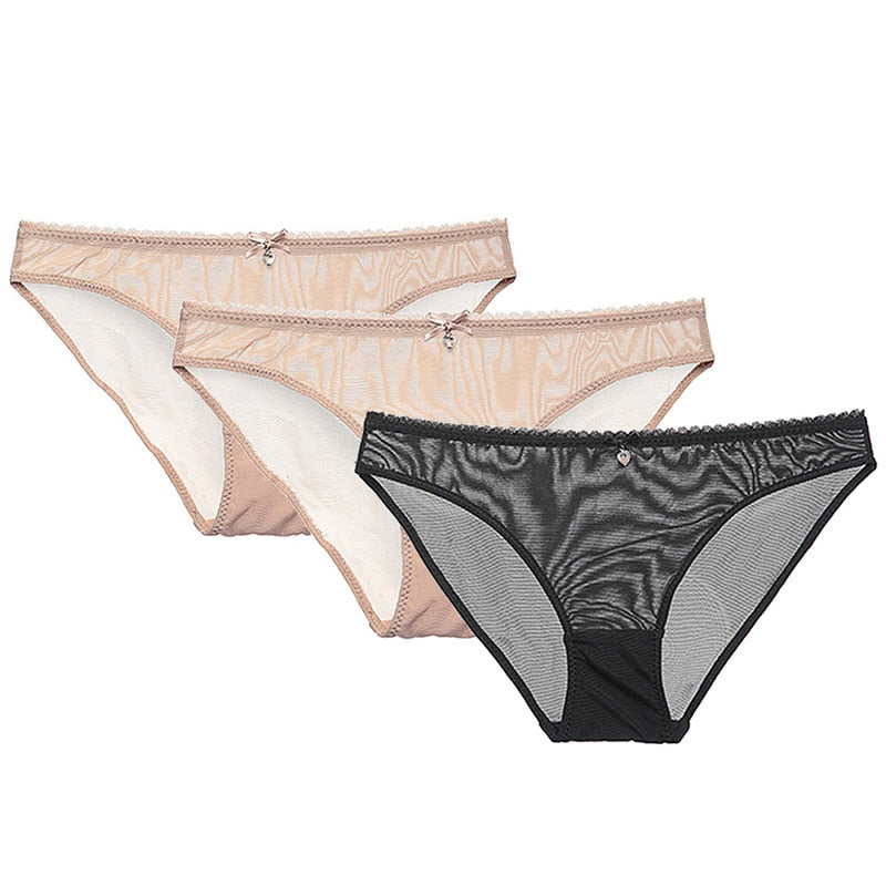 Women's Transparent  Panties 3 Pieces