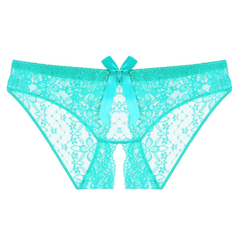 Crotchless Transparent Lace Panties