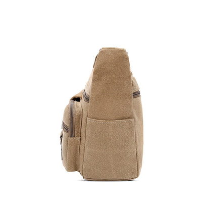 Men's Water Resistant Canvas Shoulder Bag