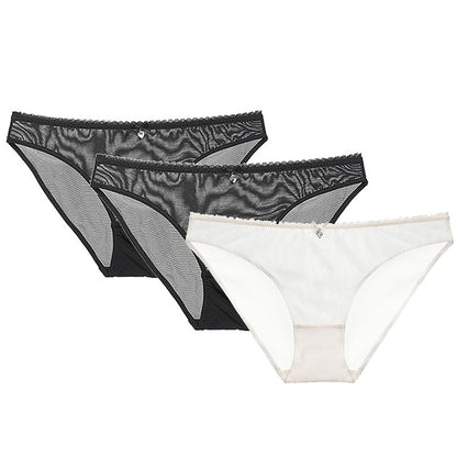 Women's Transparent  Panties 3 Pieces