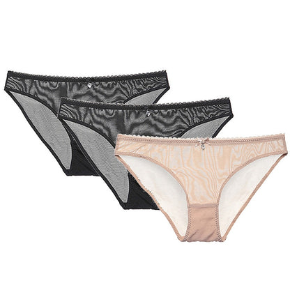 Women's Transparent  Panties 3 Pieces