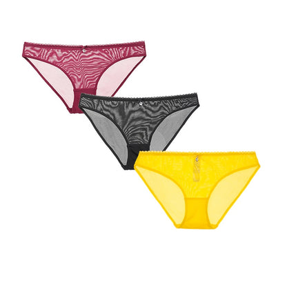 Women's Transparent  Panties 3 Pieces