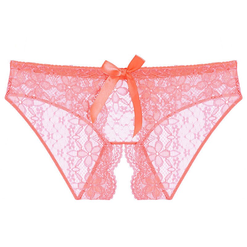 Crotchless Transparent Lace Panties