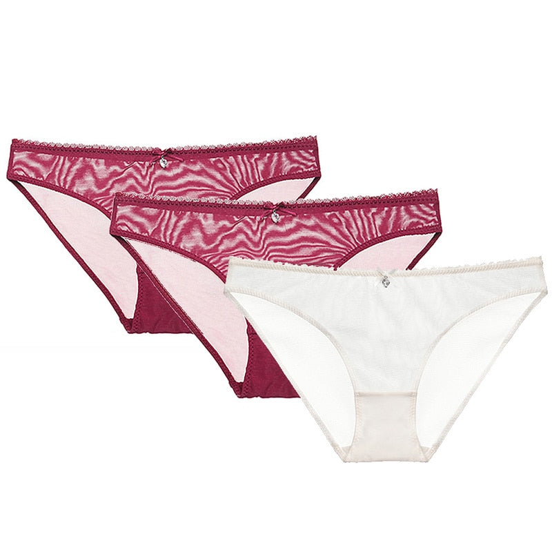 Women's Transparent  Panties 3 Pieces