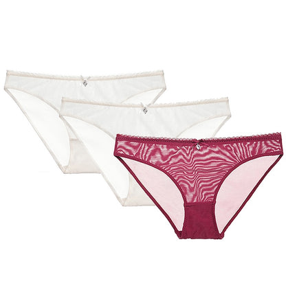 Women's Transparent  Panties 3 Pieces