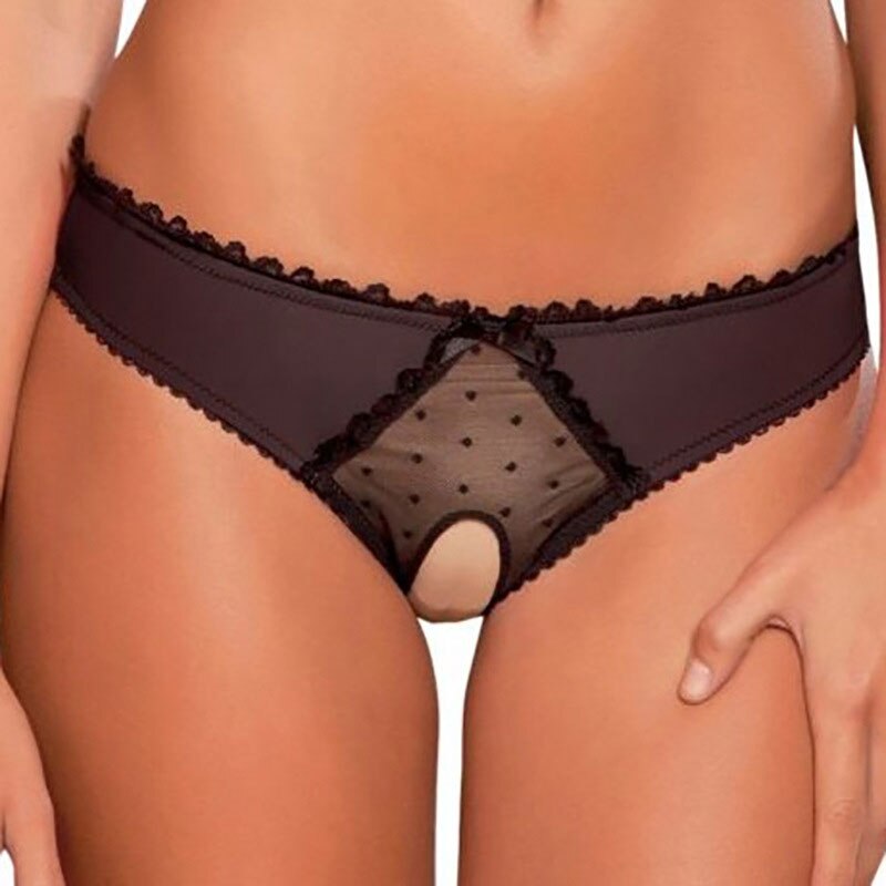 Women Erotic Crotchless Panties Low Waist