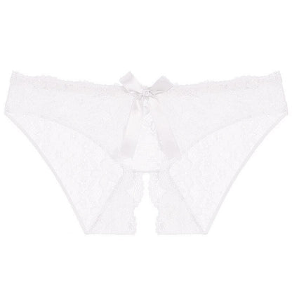 Crotchless Transparent Lace Panties