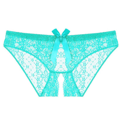 Crotchless Transparent Lace Panties