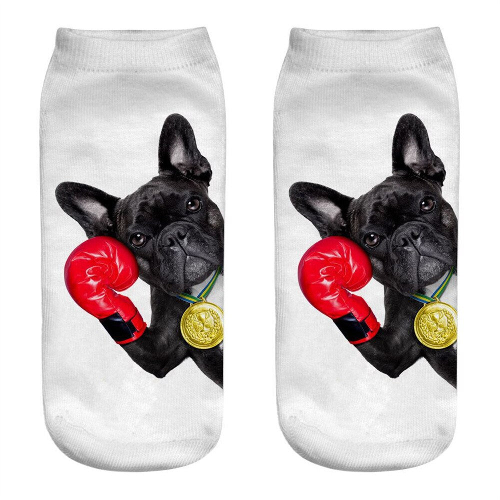 Women's Cute Aimal 3D Print Socks