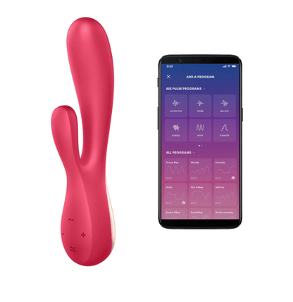 Satisfyer App Enabled Mono Flex Rabbit Vibrator Red