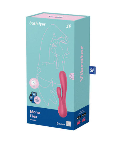 Satisfyer App Enabled Mono Flex Rabbit Vibrator Red