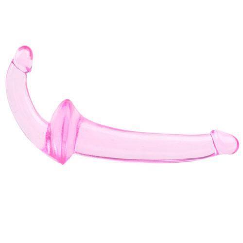 Double Fun Pink Strapless Strap On Dildo - Love Power