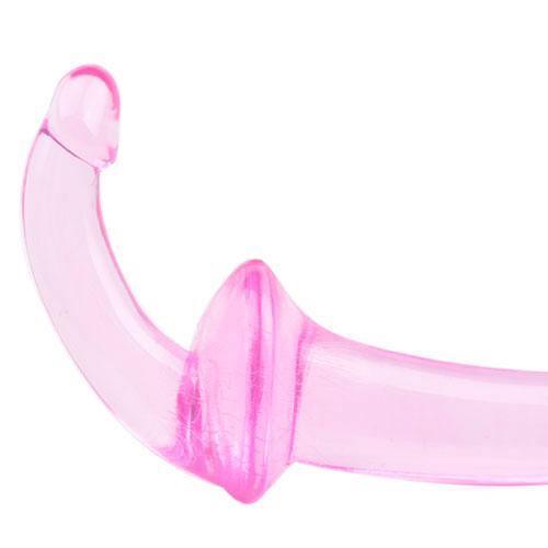 Double Fun Pink Strapless Strap On Dildo - Love Power