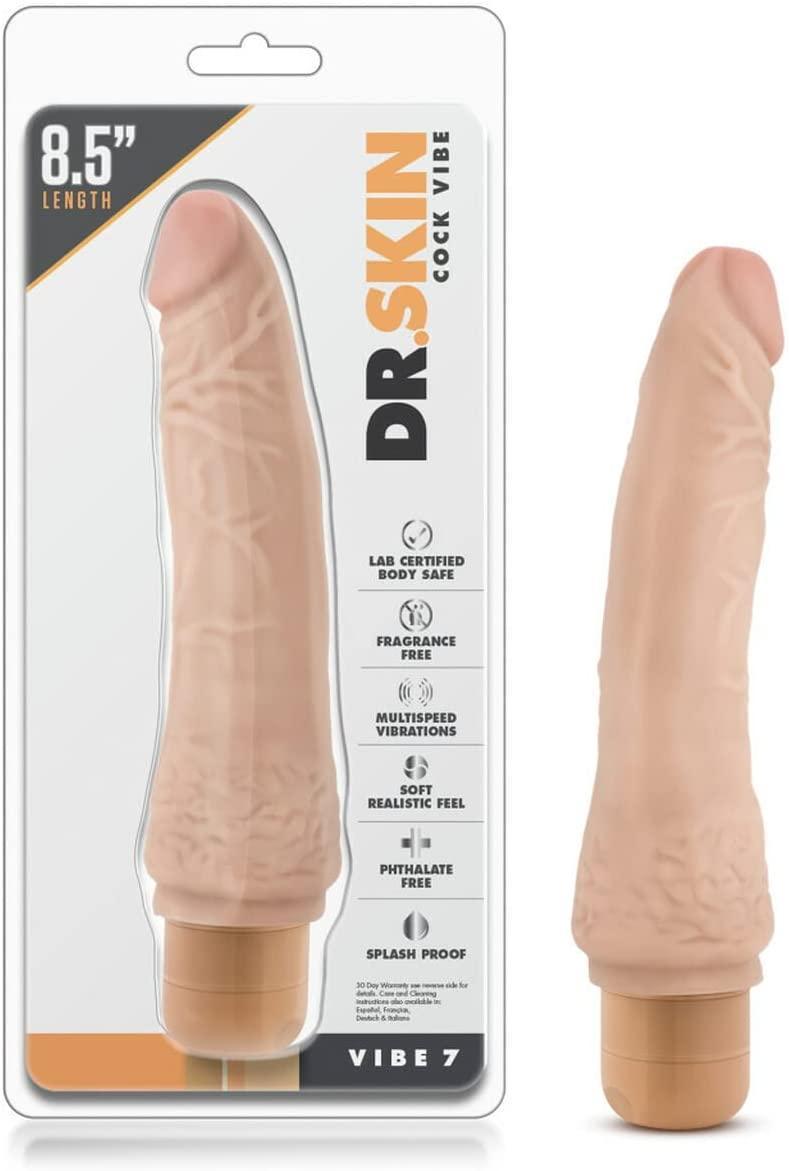 Dr. Skin Cock Vibe 7 Vibrating Cock 22.86cm - Love Power