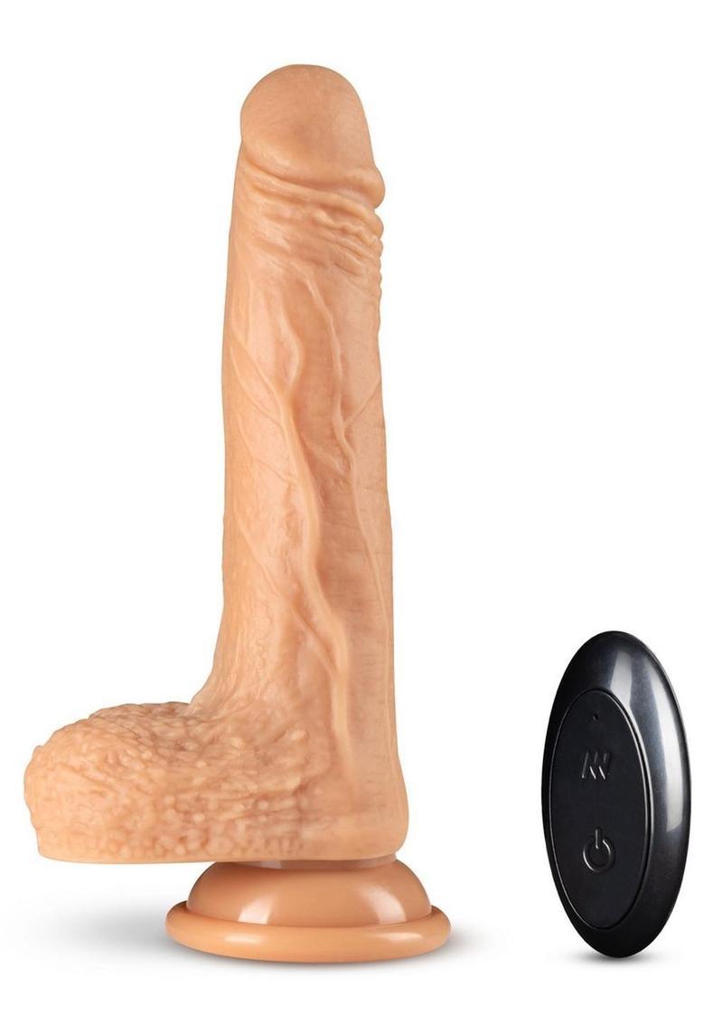 Dr. Skin Dr. Grey 7 Inch Thrusting And Gyrating Vibe Vanilla 17.78cm - Love Power