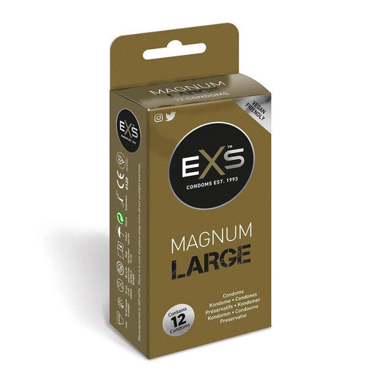 EXS Magnum Large Condoms 12 Pack - Love Power