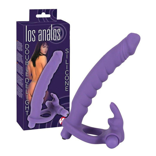 Los Analos Double Delight Vibrating Dildo And Cockring - Love Power