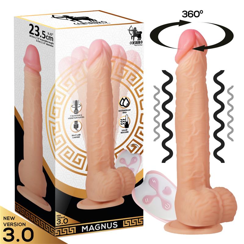 Most Realistic Vibrating And Rotating Dildo! With Remote - 2 desire 