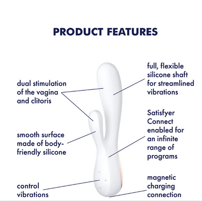 Satisfyer App Enabled Mono Flex Rabbit Vibrator Red