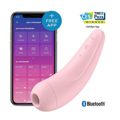 Satisfyer App Enabled Curvy 2 Plus Clitoral Massager Pink - Love Power