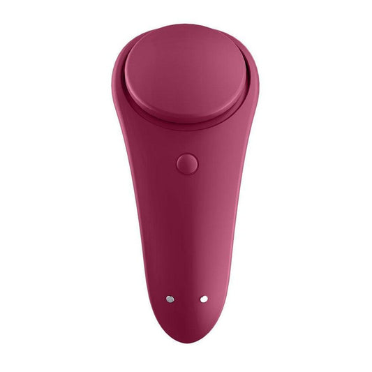 Satisfyer App Enabled Sexy Secret Panty Vibrator Wine Red - Love Power