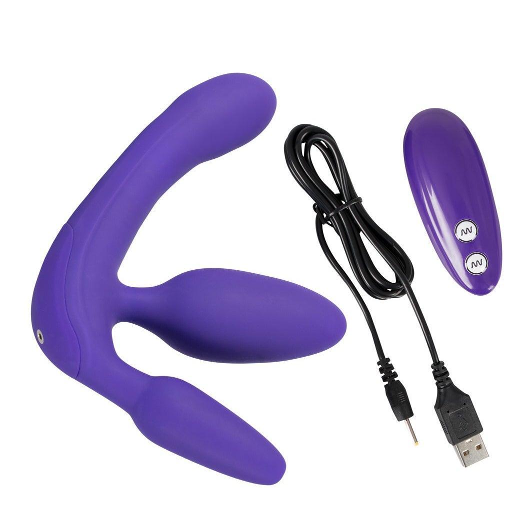 Triple Teaser Vibrating Strapless Strap-On - Love Power